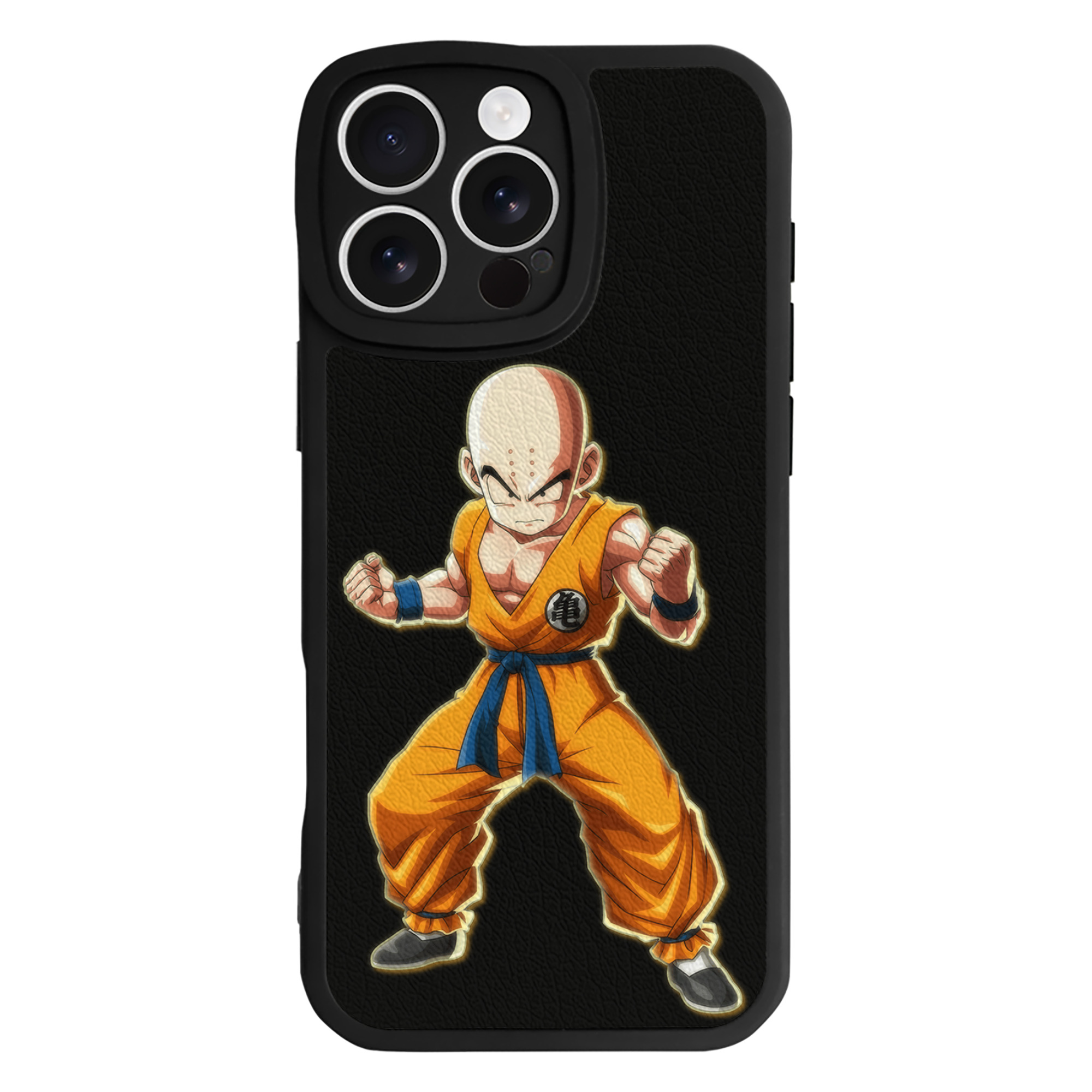 （画像用） ドラゴンボール クリリン DRAGON BALL krillin 【iPhone 16シリーズ対応】シリコンスマホケース（レザー調） 材質：シリコン